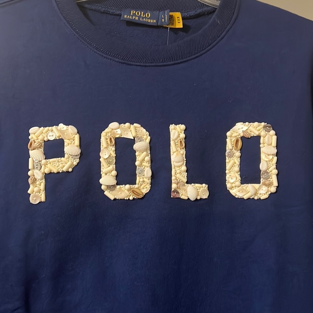 NWT Seashell Polo Ralph Lauren Sweatshirt